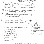 Denys notes on MM company start up from his 1991-2 sketchbook